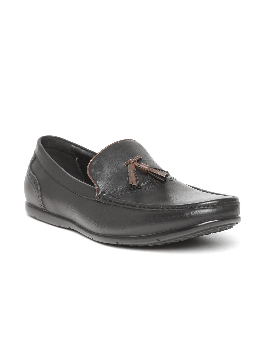 Buy ID Men Navy Black Solid Loafers Casual Shoes for Men 1644670 Myntra