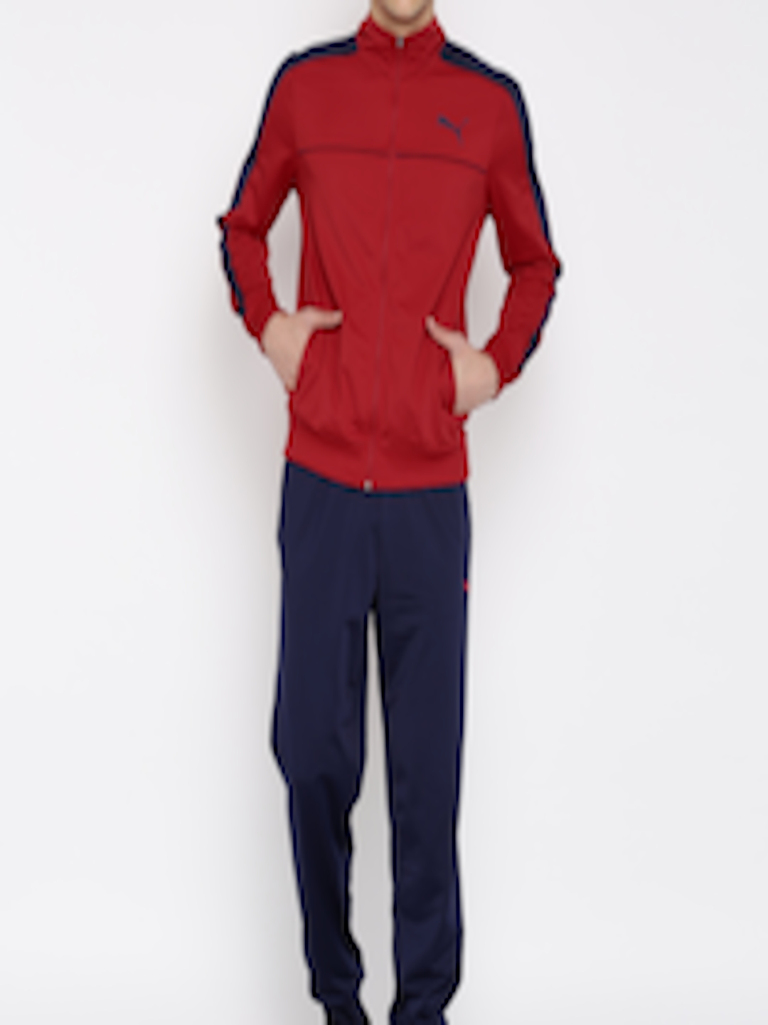 Buy Puma Red & Navy Tracksuit - Tracksuits for Men 1645045 | Myntra