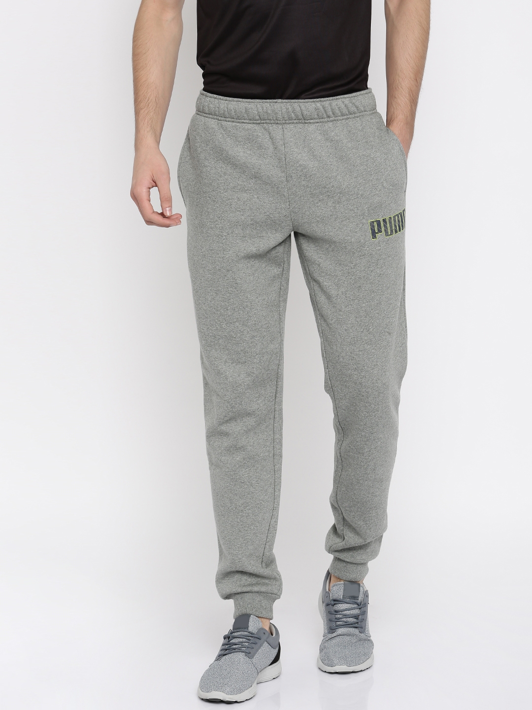 puma track pants grey
