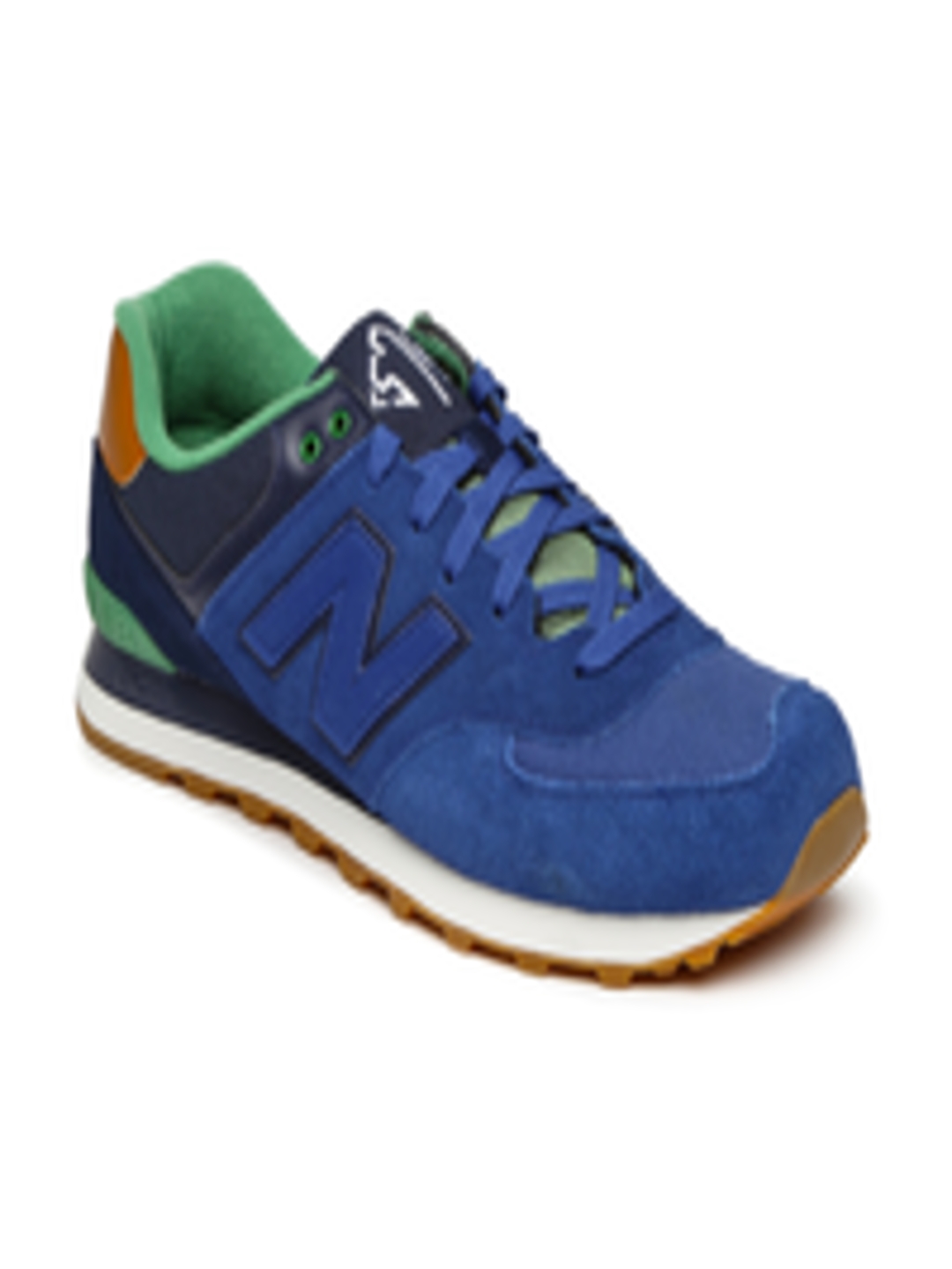 Buy New Balance Men Blue Solid Suede Sneakers - Casual Shoes for Men ...