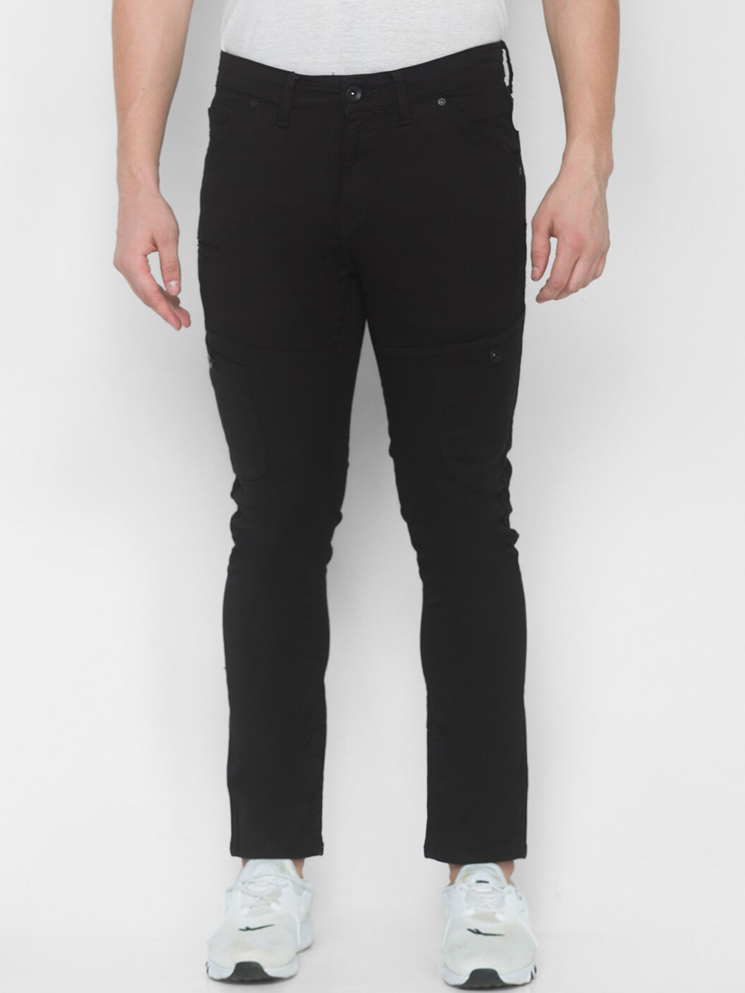 Buy SPYKAR Men Black Slim Fit High Rise Pure Cotton Jeans Jeans for