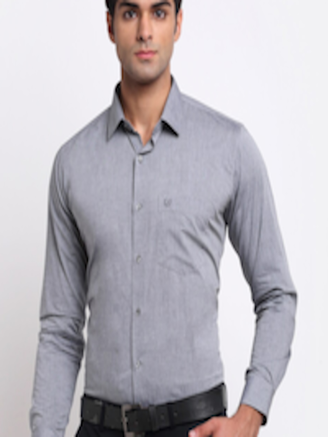 Buy La Mode Men Grey Slim Fit Formal Shirt - Shirts for Men 16459840 ...