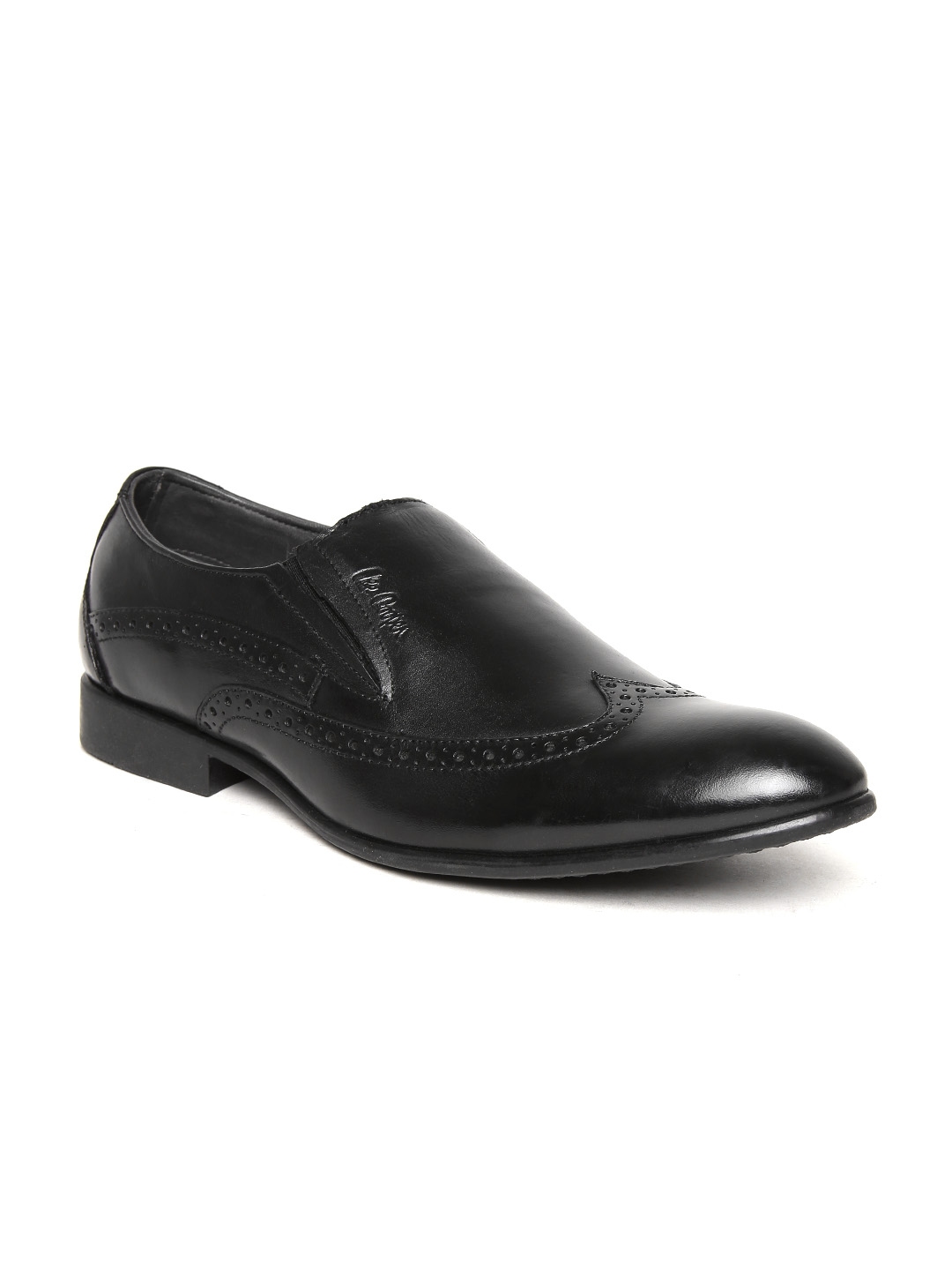 lee cooper men's leather slip on loafers
