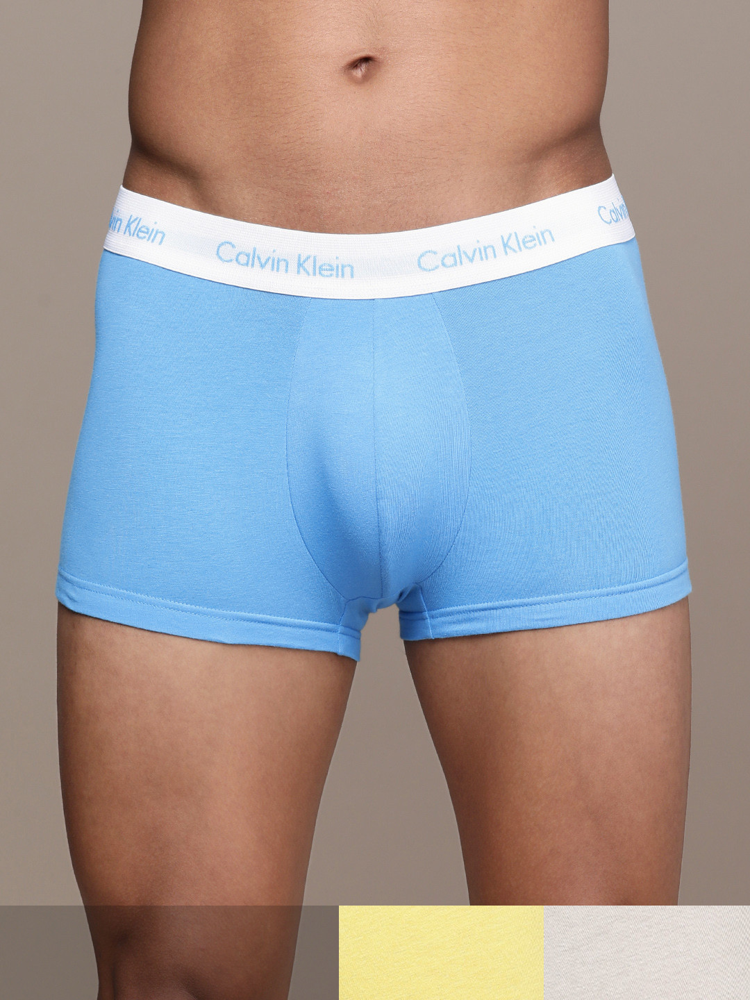 Buy Calvin Klein Underwear Men Pack Of 3 Solid Trunks U26641U5 Trunk