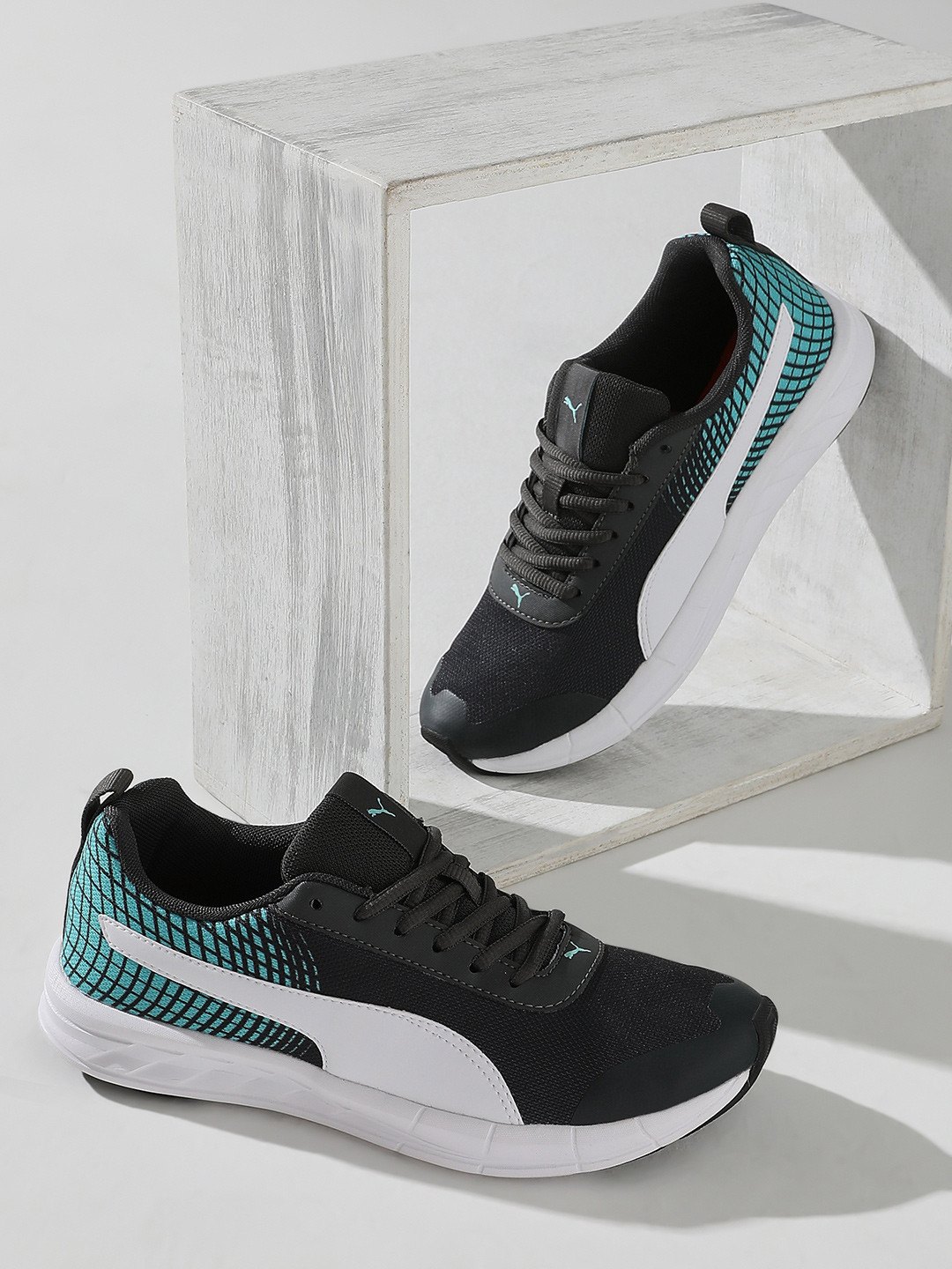 womens black puma trainers