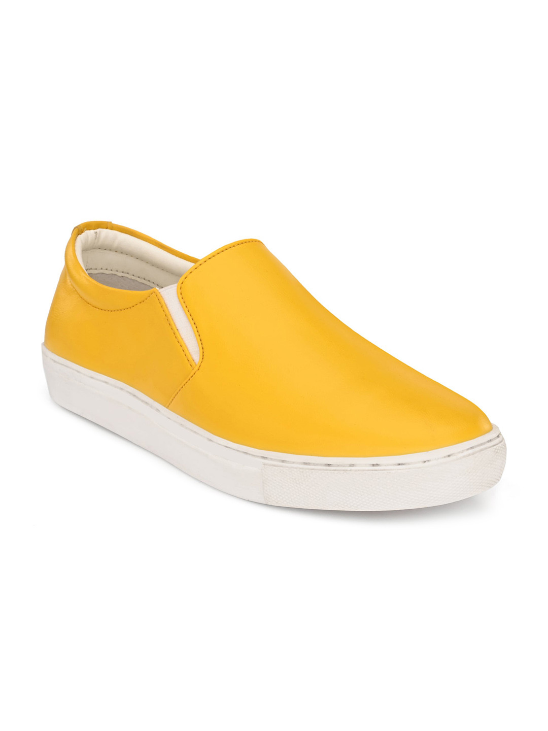 Buy KLEAT Men Yellow Slip On Sneakers Casual Shoes for Men 16470190