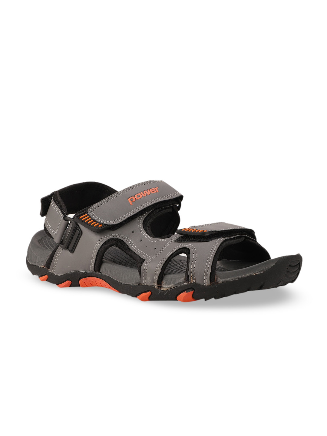 power sandals black