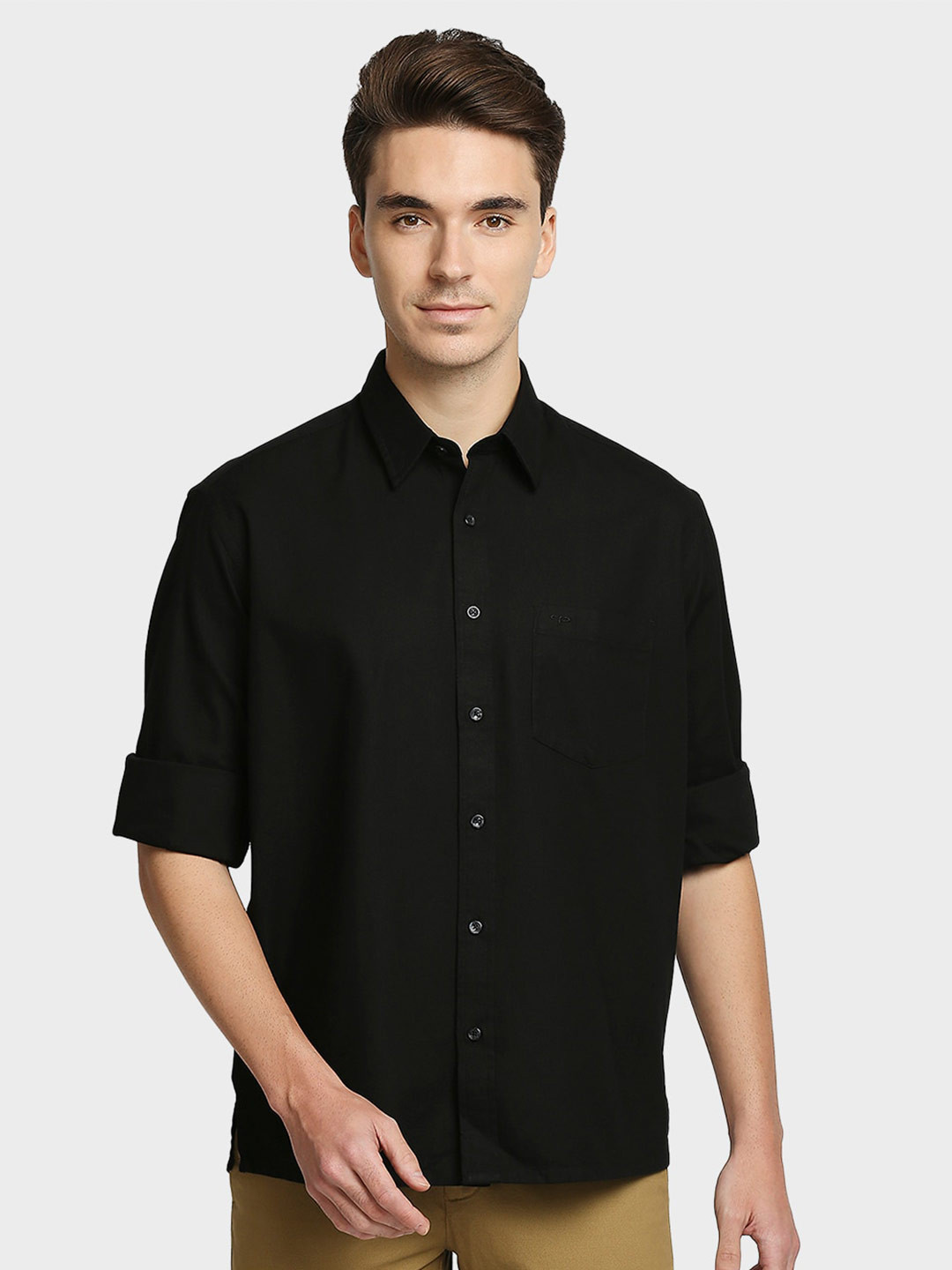 Buy ColorPlus Men Black Casual Shirt - Shirts for Men 16476372 | Myntra