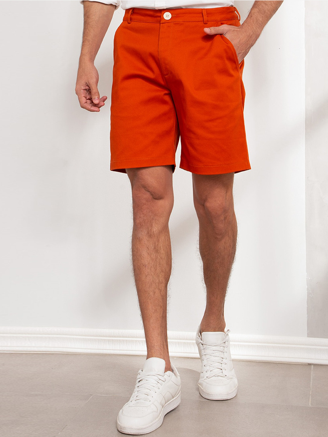 Buy ORIGIN BY ZALORA Men Orange Chino Shorts Shorts for Men 16486348