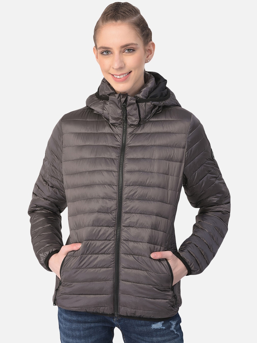 Buy Woods Women Grey Water Resistant Longline Tailored Jacket - Jackets ...