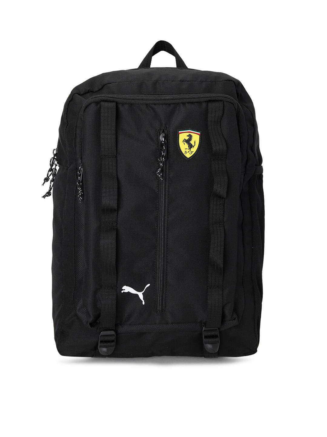 Buy PUMA Motorsport Unisex Black & Yellow Ferrari Brand Logo Backpack