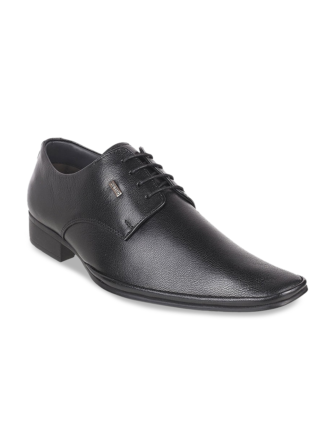 Buy Metro Men Black Textured Leather Formal Derbys Formal Shoes For Men 16510716 Myntra 5385