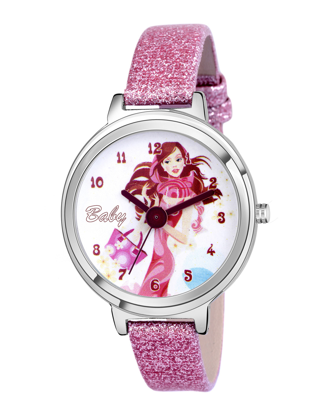 Buy Kool Kidz Unisex Kids Pink Printed Dial Straps Analogue Watch KOOL