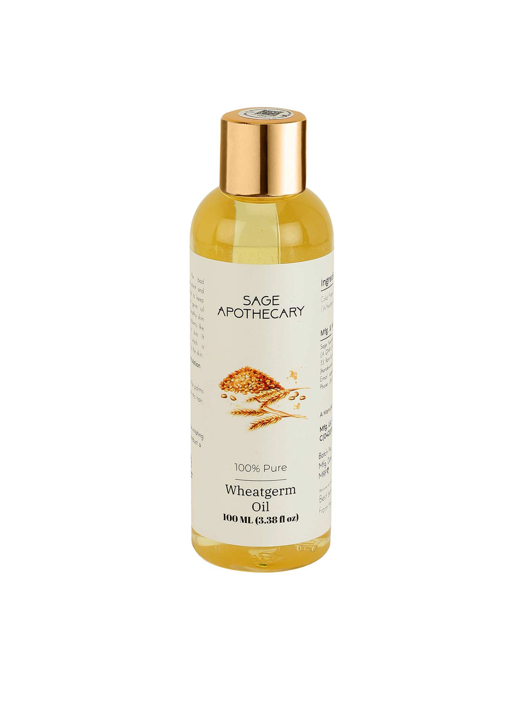 ALQVIMIA Weizenkeimöl – 60 Ml, Nährendes Körperöl Für Haut & Haar, Unisex