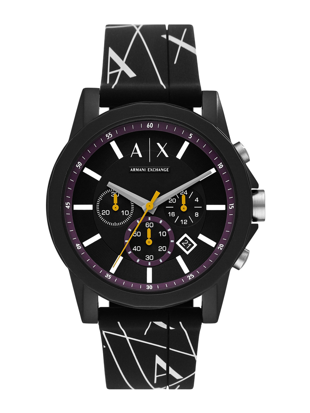 Buy Armani Exchange Men Black Analogue Watch AX1349 - Watches for Men ...