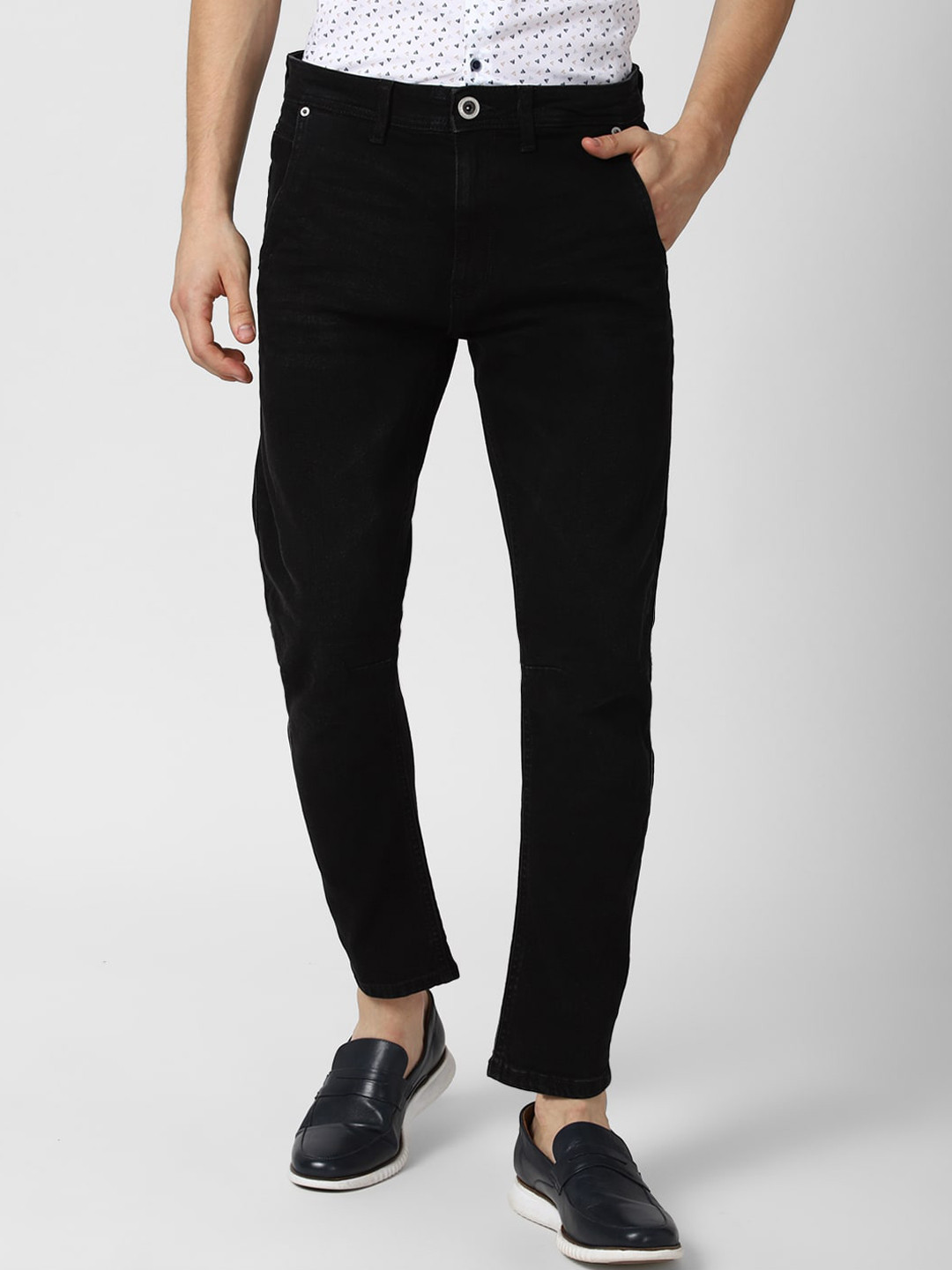 Buy Peter England Casuals Men Black Slim Fit Stretchable Jeans Jeans for Men 16530020 Myntra