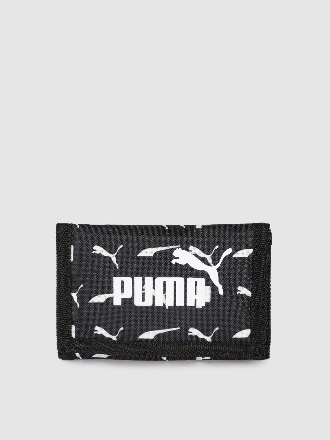 Buy Puma Unisex Black Printed Three Fold Wallet Wallets for Unisex