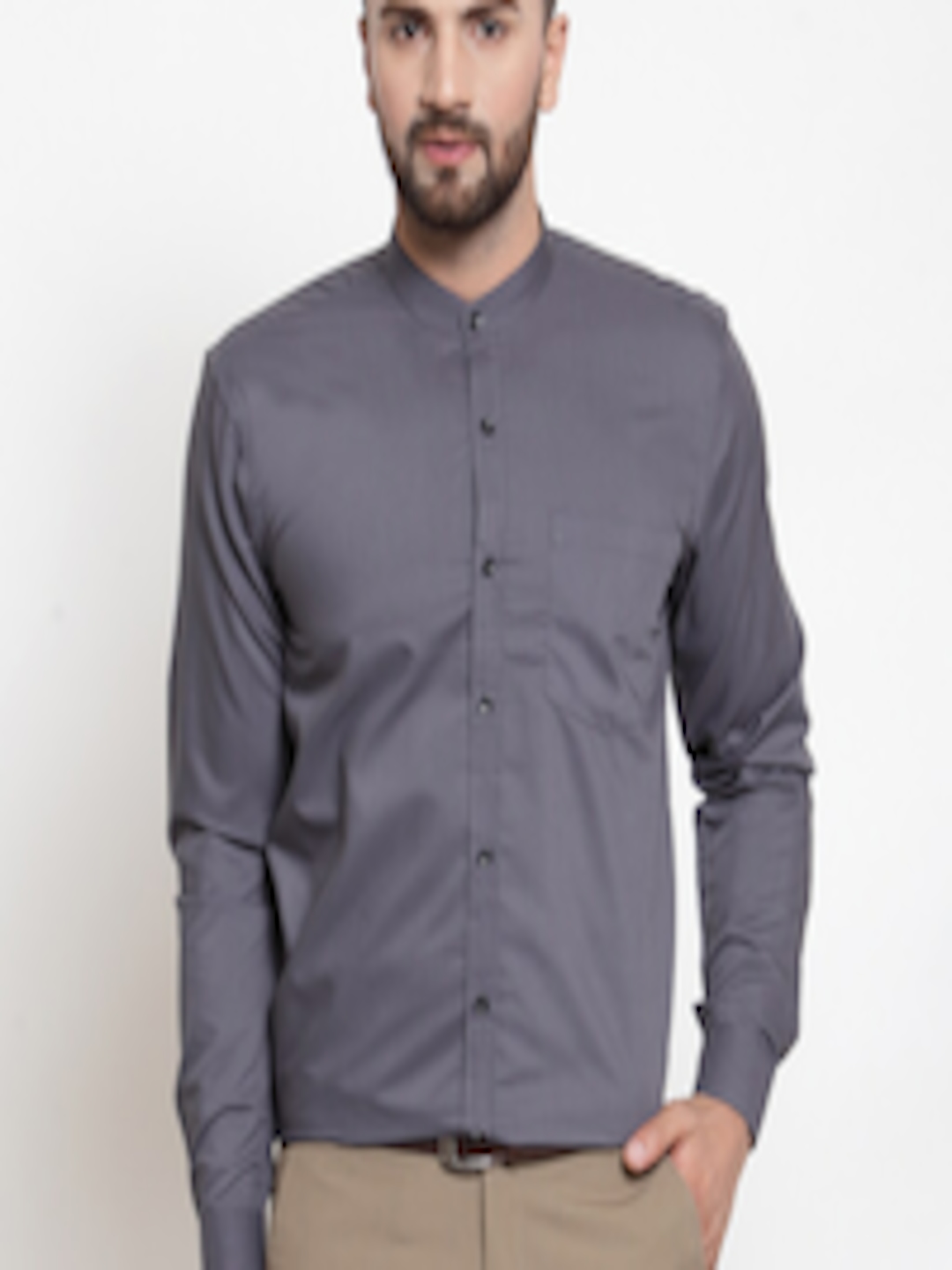 Buy JAINISH Men Grey Comfort Formal Shirt - Shirts for Men 16535094 ...