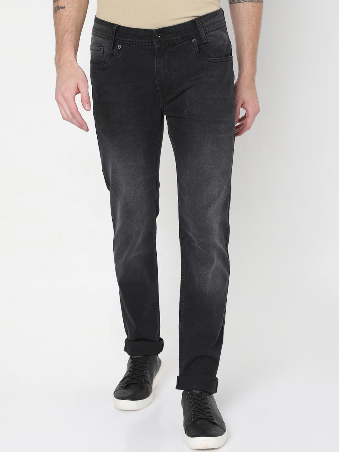 black stretchable jeans
