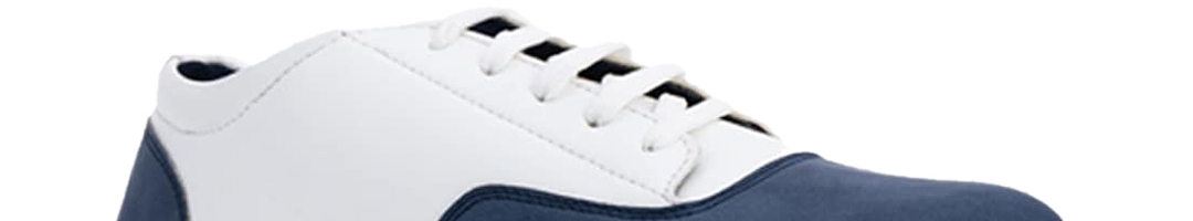 Buy Khadims Men White Colourblocked Sneakers - Casual Shoes for Men ...