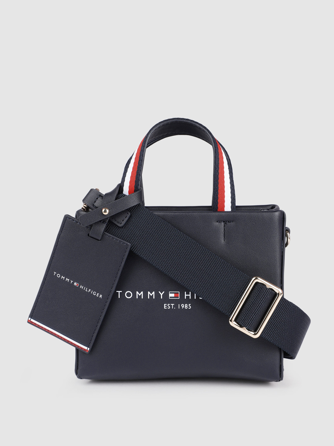 Buy Tommy Hilfiger Navy Blue Solid Handheld Bag Handbags for Women 16546812 Myntra