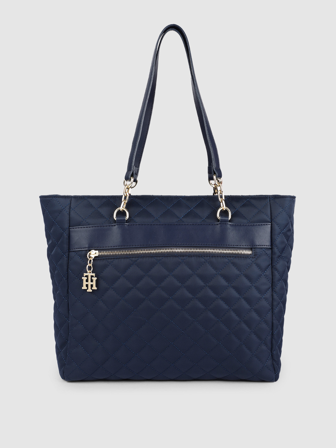 Buy Tommy Hilfiger Navy Blue Quilted Shoulder Bag Handbags for Women