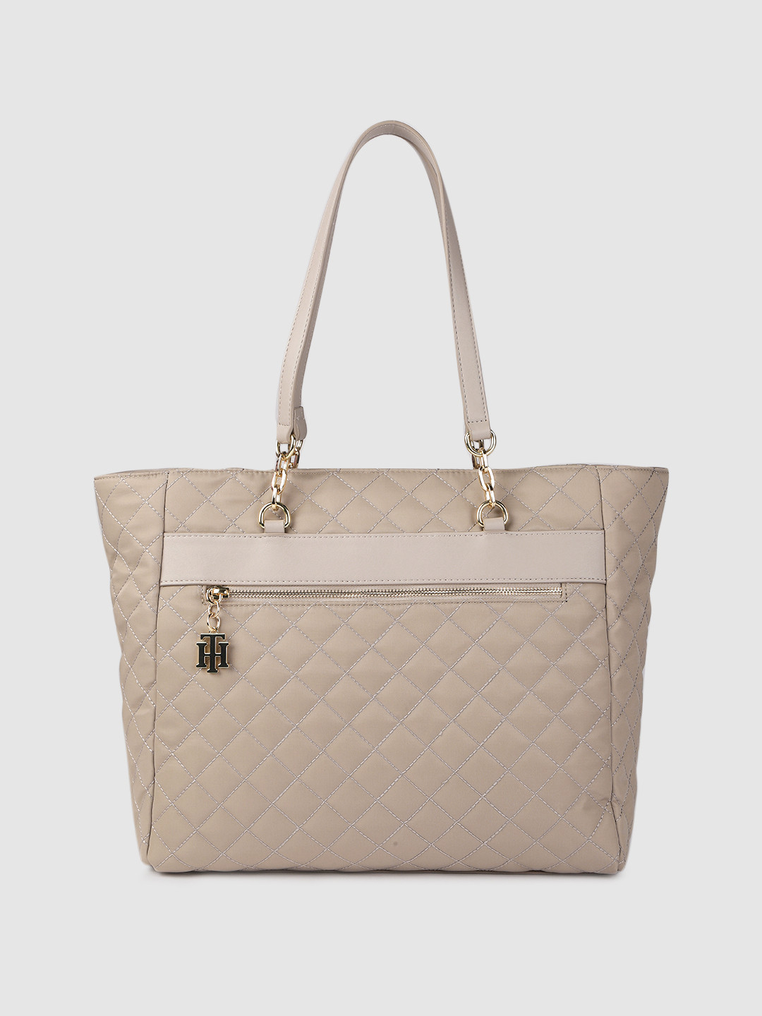 Buy Tommy Hilfiger Beige Quilted Shoulder Bag Handbags for Women