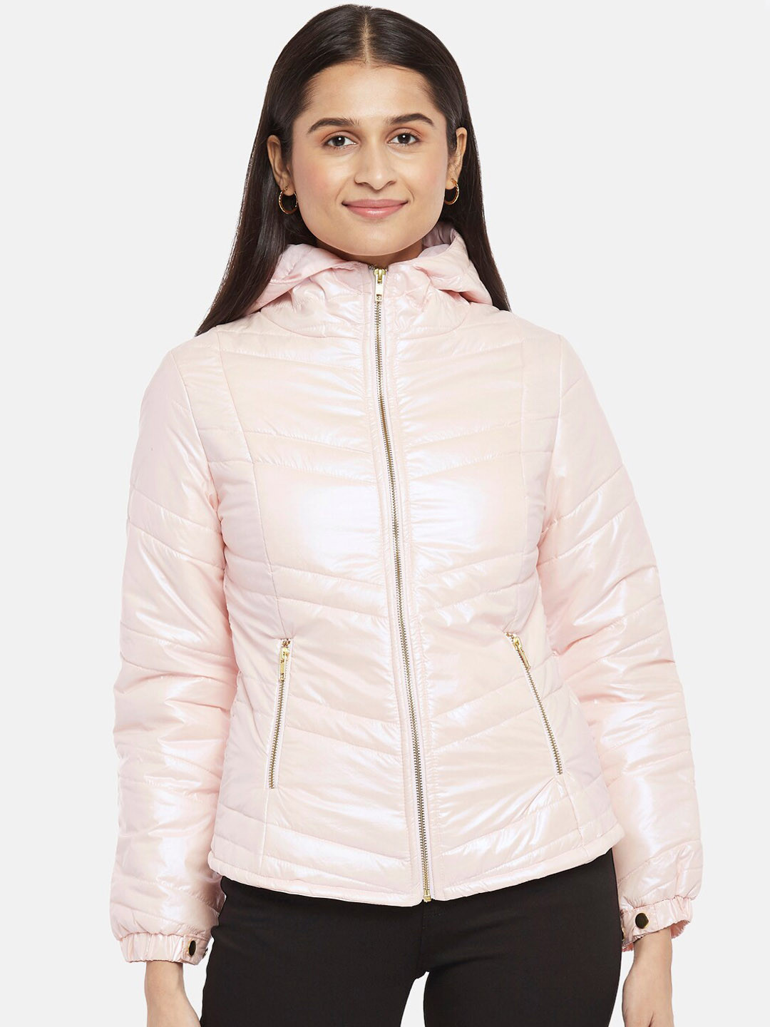 Buy People Women Pink Padded Jacket Jackets for Women 16557878 Myntra