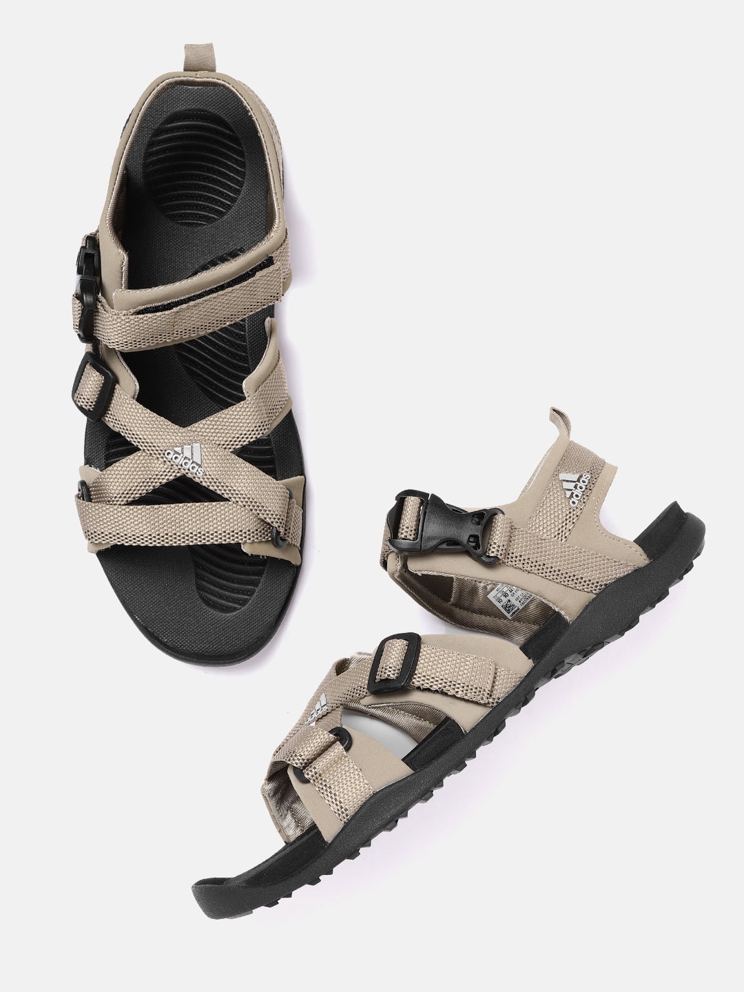 Buy ADIDAS Men Taupe Woven Design Nu Gladi Sports Sandals - Sports ...