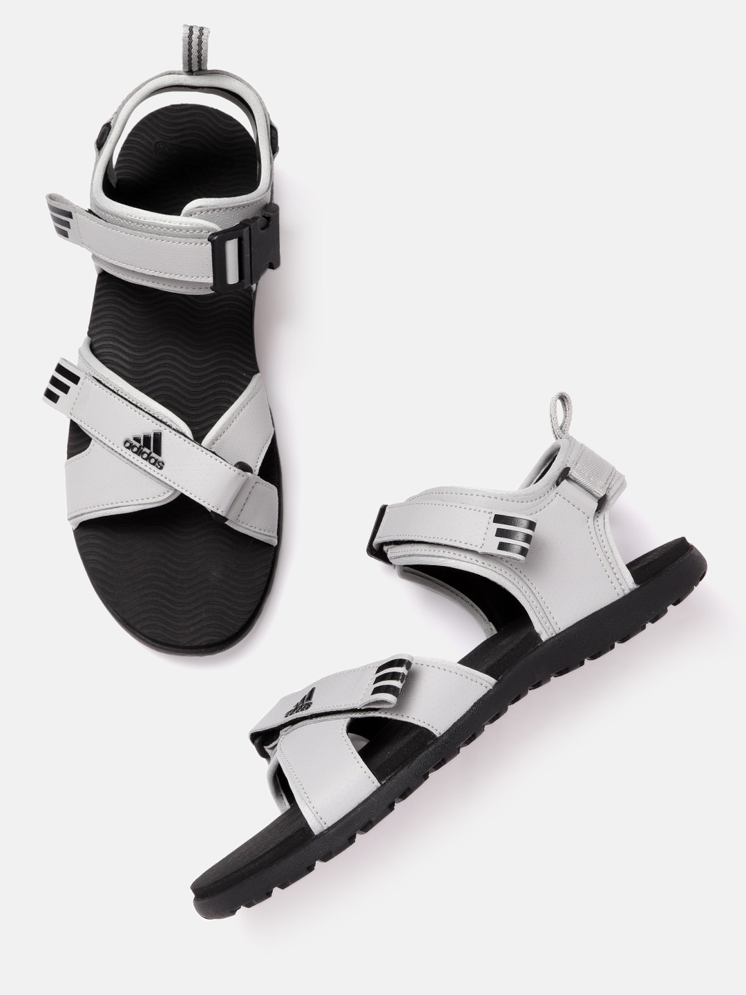 Buy ADIDAS Men Grey Textured Yanet Sports Sandals - Sports Sandals for Men 16558078 | Myntra