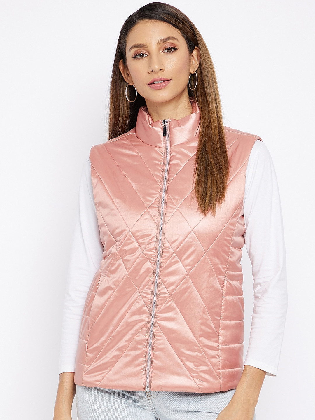 Buy Octave Women Pink Quilted Jacket Jackets for Women 16570296 Myntra