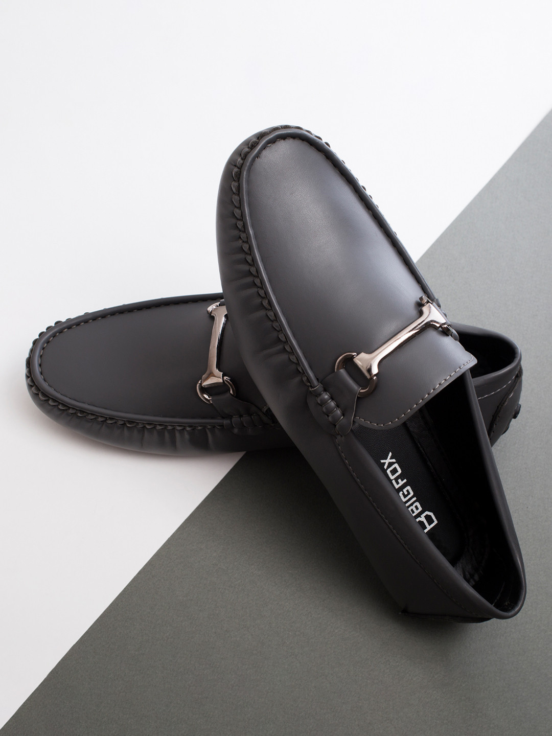 Buy Big Fox Men Grey Driving Shoes Casual Shoes for Men 16572064 Myntra