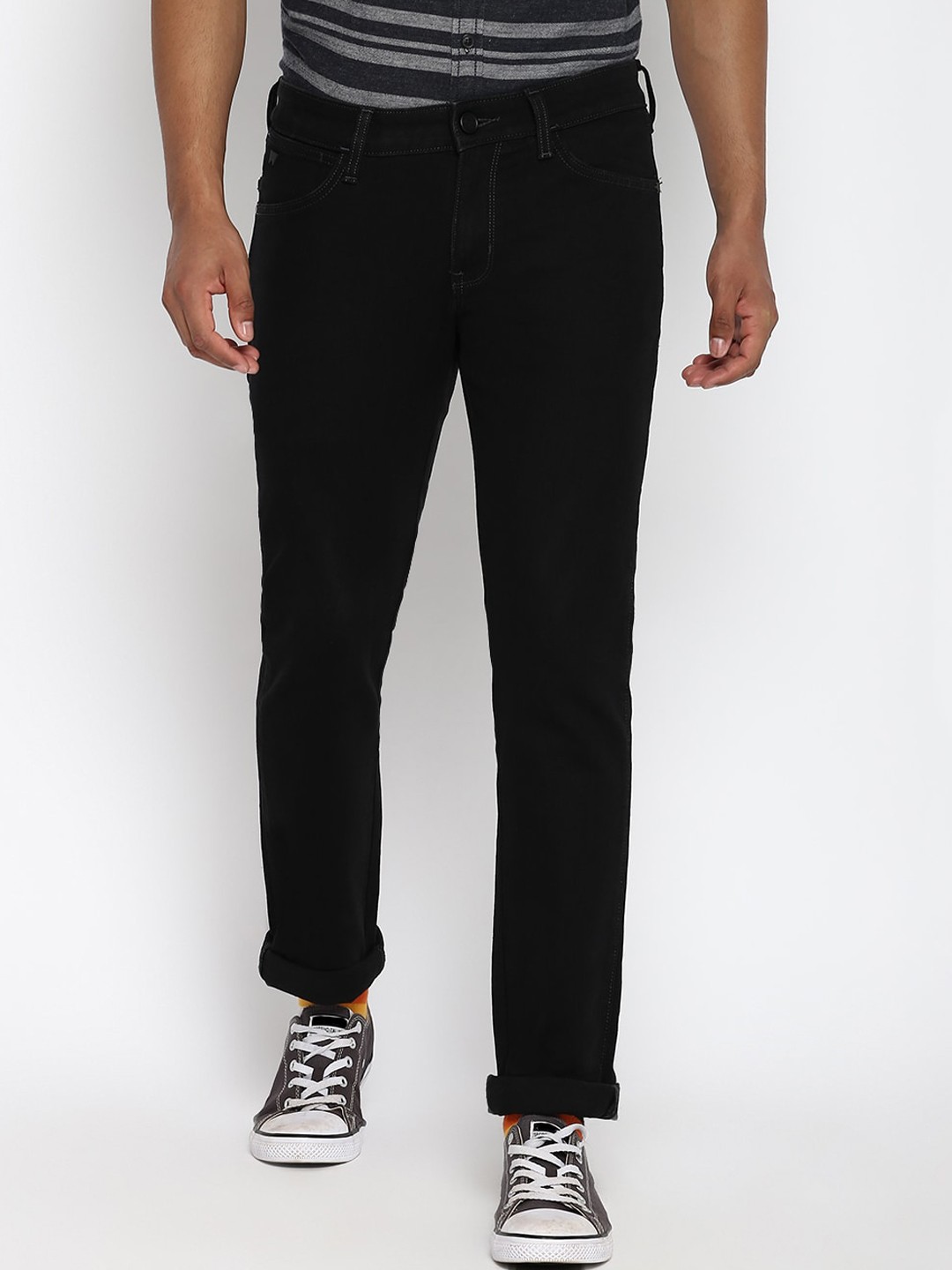 Buy Wrangler Men Black Slim Fit Low Rise Jeans - Jeans for Men 16592530 ...