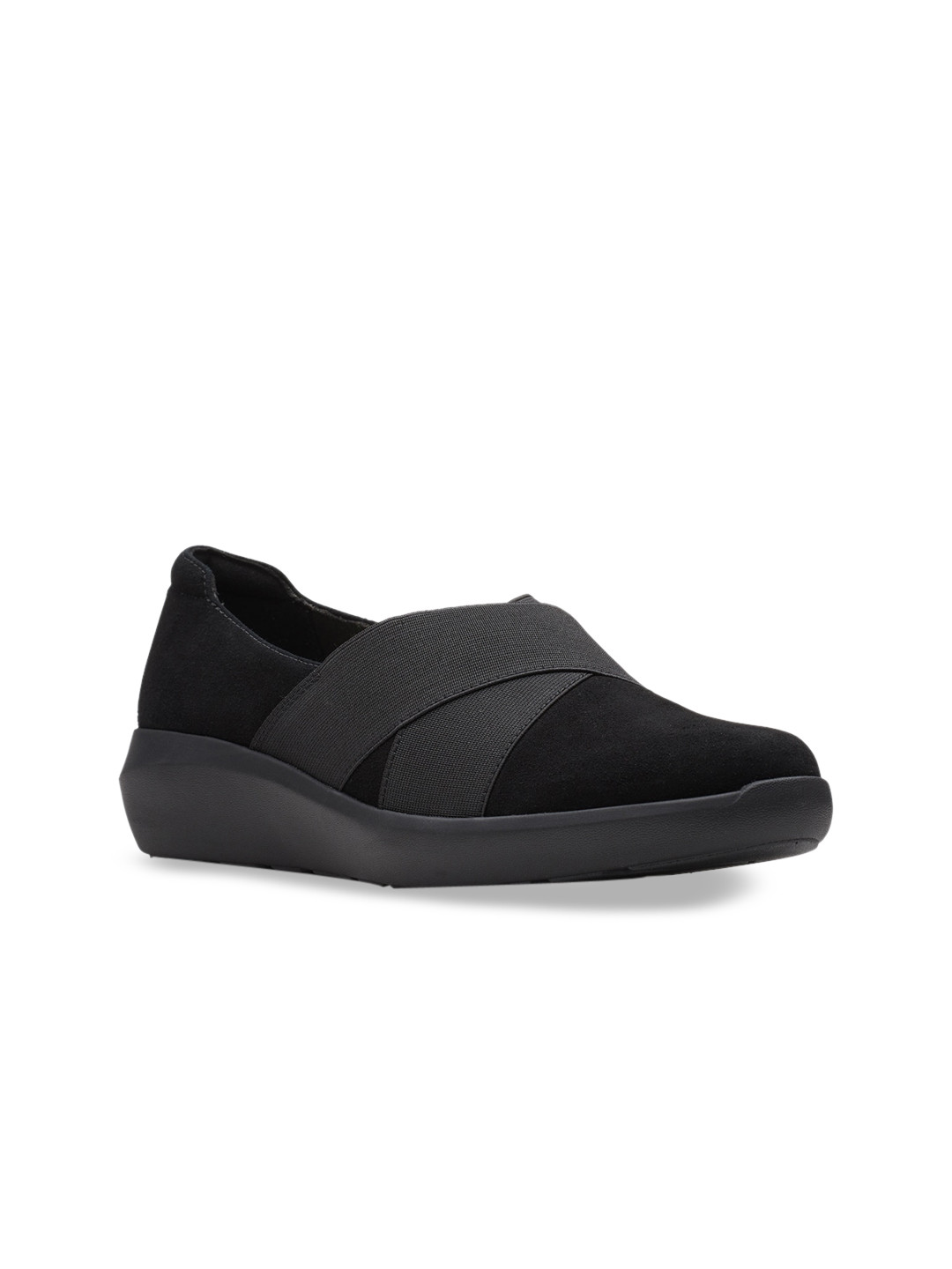 Buy Clarks Women Black Suede Slip On Sneakers Casual Shoes for Women
