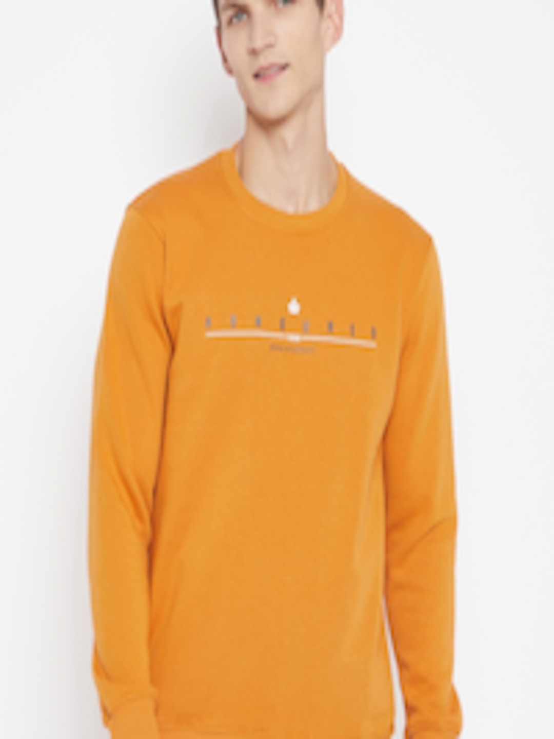 Buy Duke Men Mustard Printed Sweatshirt - Sweatshirts for Men 16595766 ...