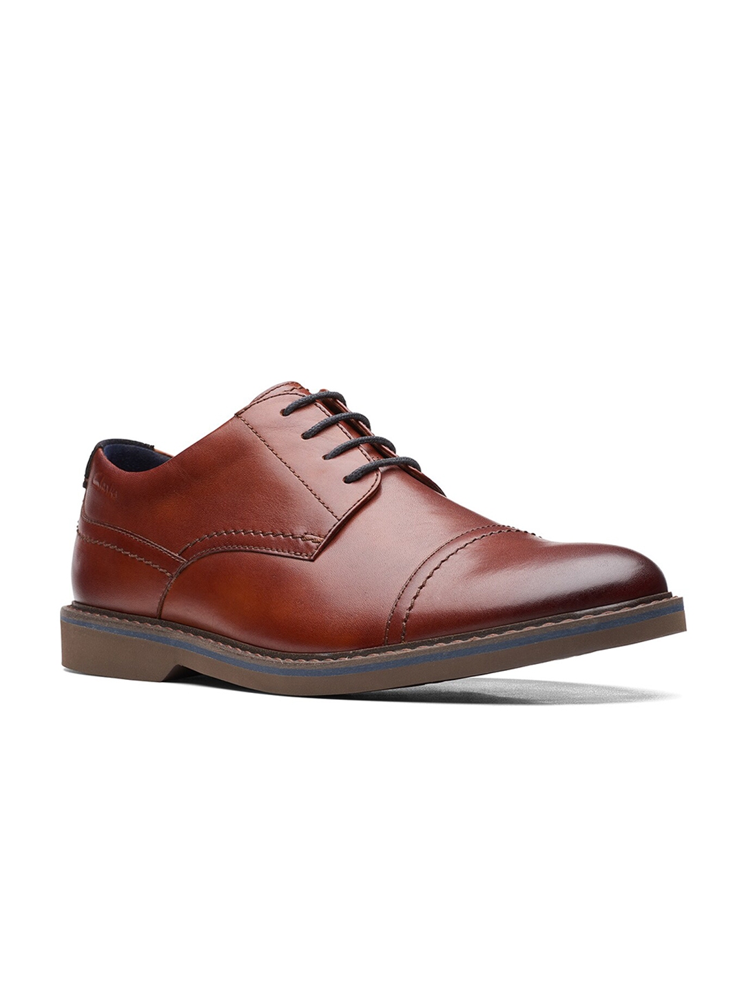 Buy Clarks Men Brown Solid Leather Formal Derbys Formal Shoes For Men 16599456 Myntra 0262