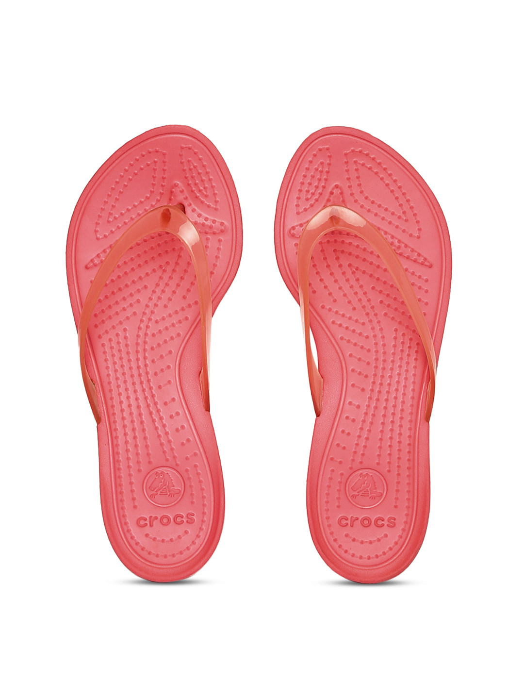 Buy Crocs Women Orange & Pink Flip Flops - Flip Flops for Women 1660562 | Myntra
