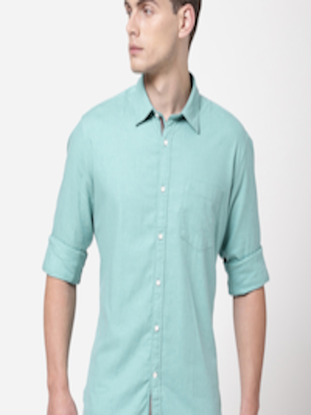 Buy AD By Arvind Men Teal Casual Shirt - Shirts for Men 16605714 | Myntra