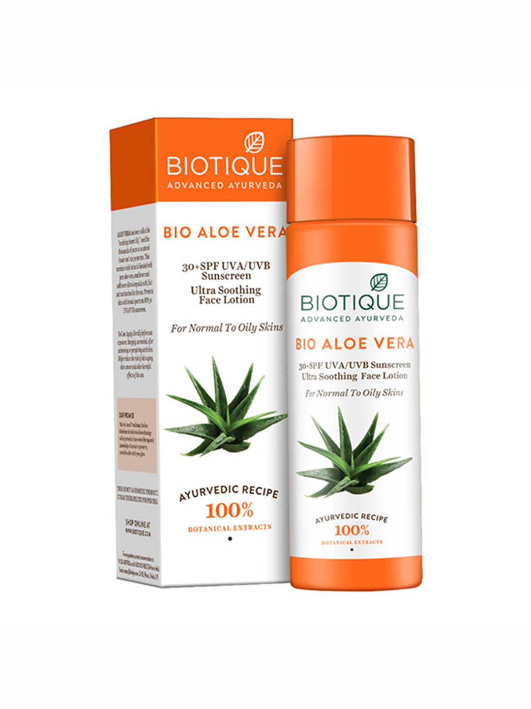 Buy Biotique Unisex Bio Aloe Vera 30+ SPF UVA/UVB Sunscreen Ultra