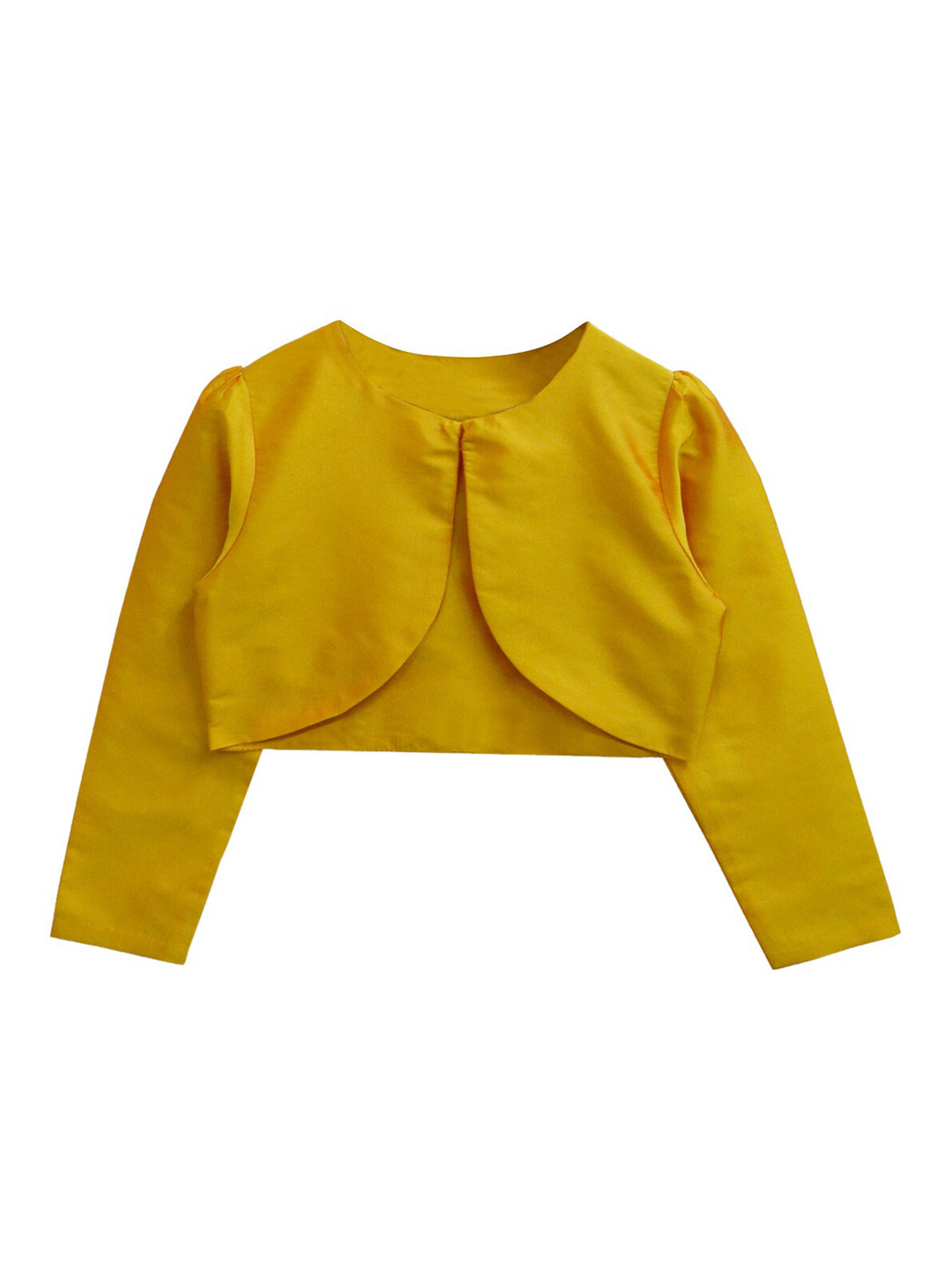 Buy A T U N Girls Yellow Party Crop Shrug Shrug for Girls 16625864