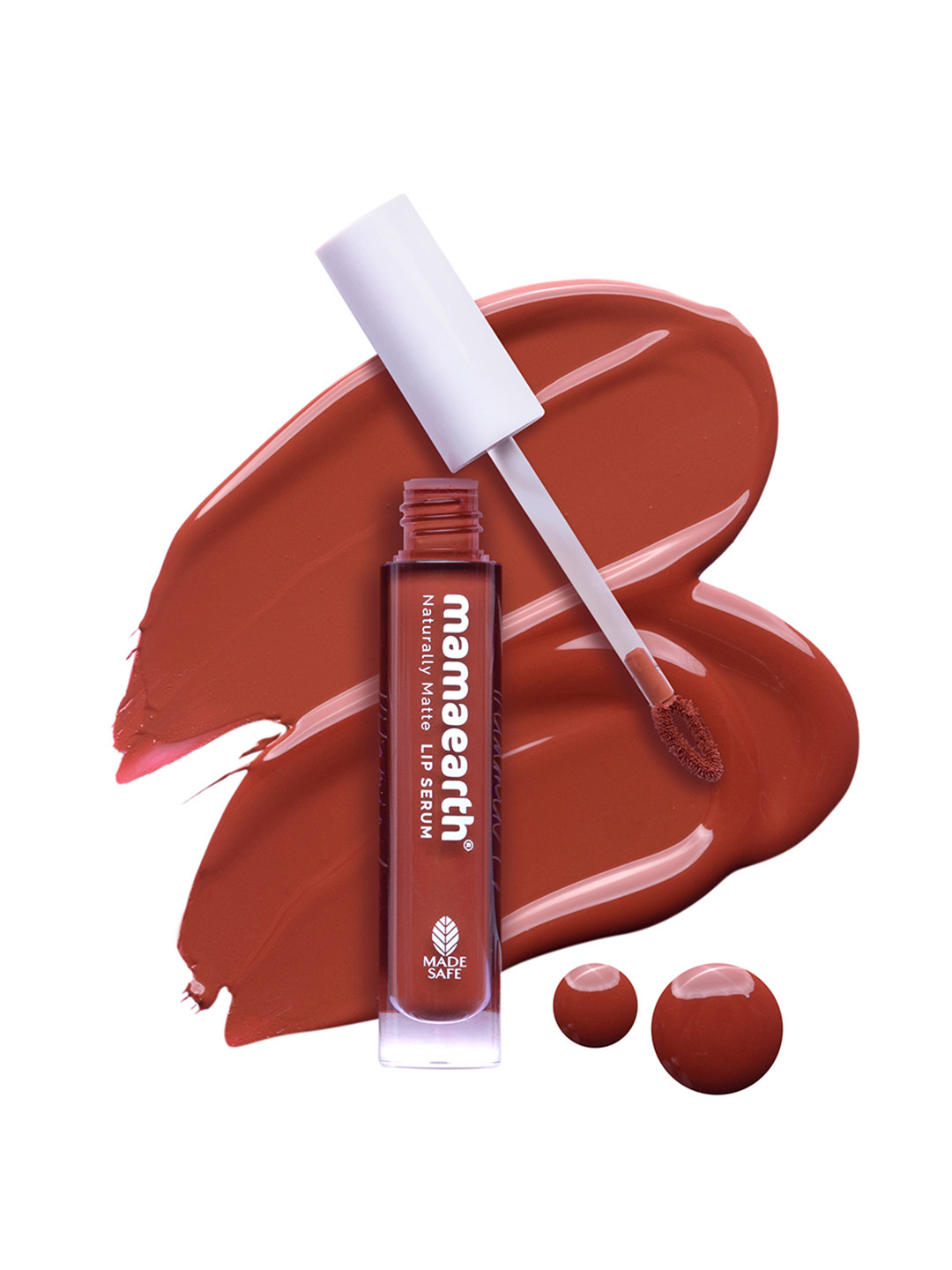 Buy Mamaearth Naturally Matte Lip Serum With Vitamin C & E Caramel Nude