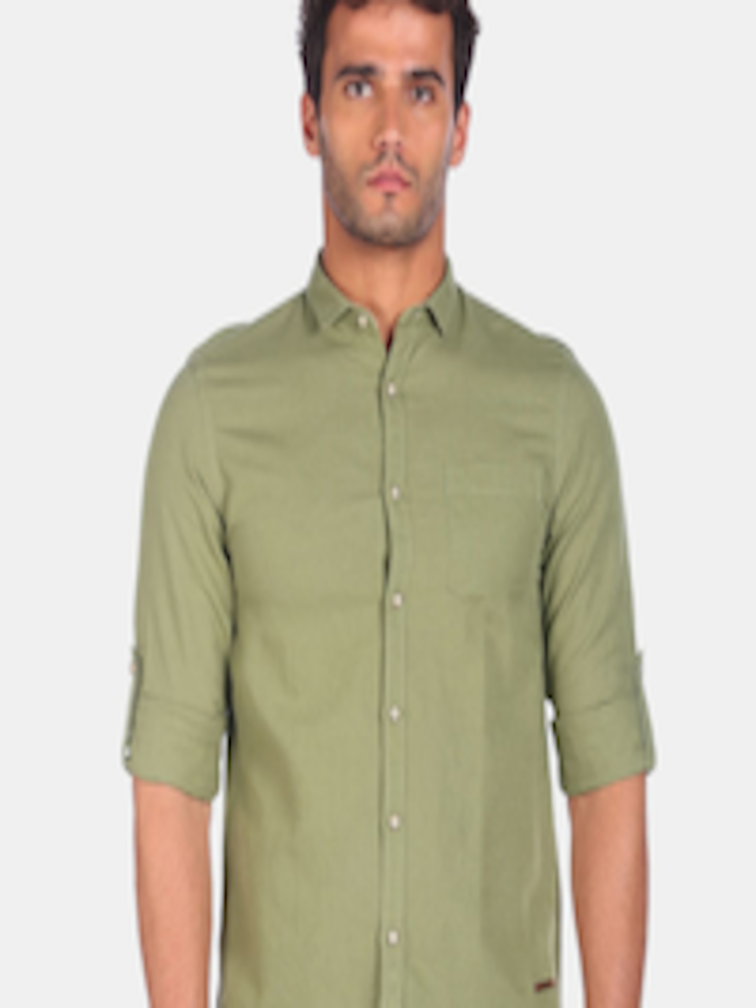 Buy Cherokee Men Green Casual Shirt - Shirts for Men 16634292 | Myntra