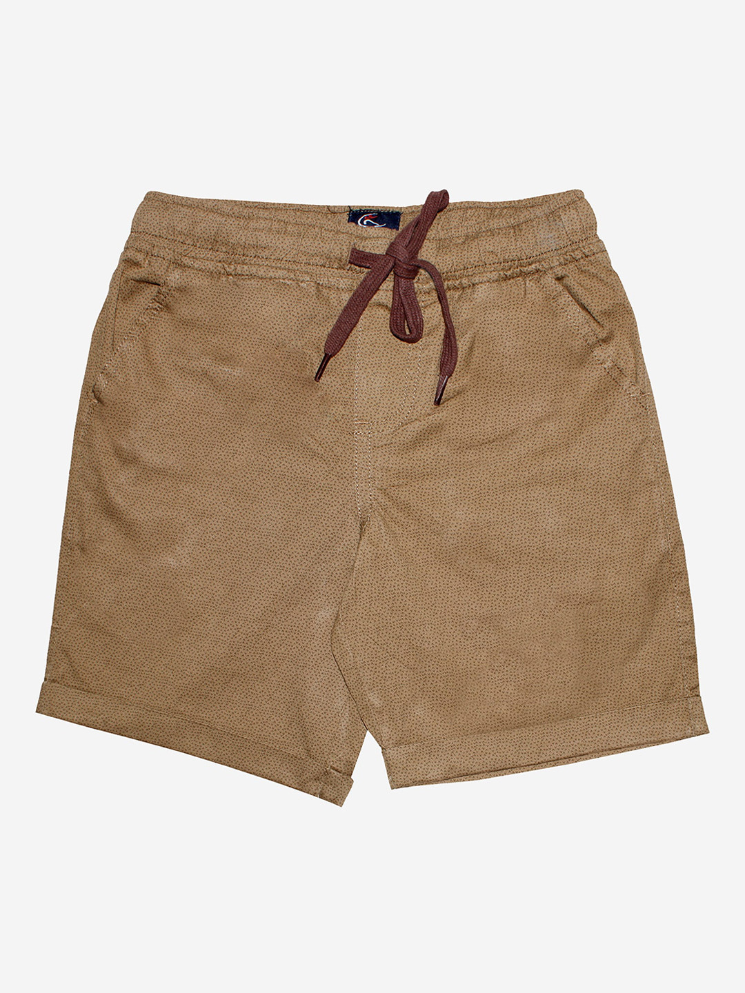 Buy KiddoPanti Boys Khaki Solid Cotton Shorts Shorts for Boys