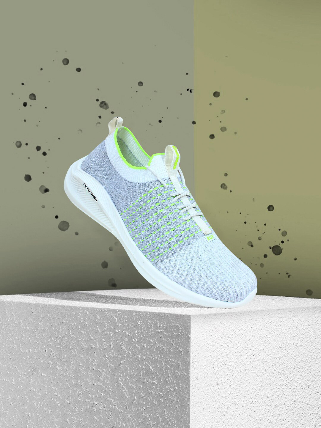 Buy Champs Men White Mesh Running Non Marking Shoes Sports Shoes for