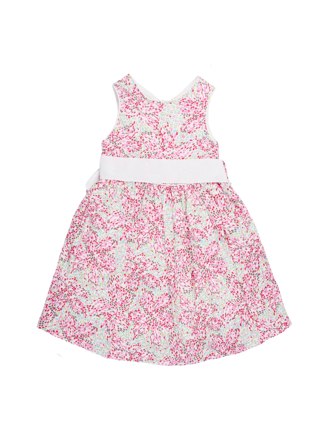 Buy De Moza Girls Multicolour Printed A Line Dress - Dresses for Girls ...