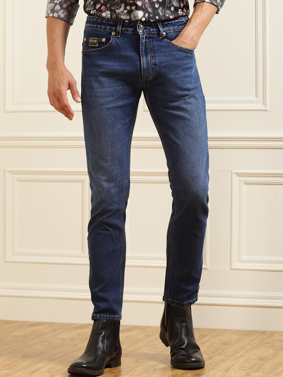 Buy Versace Jeans Couture Men Blue Comfort Slim Fit Jeans Jeans for