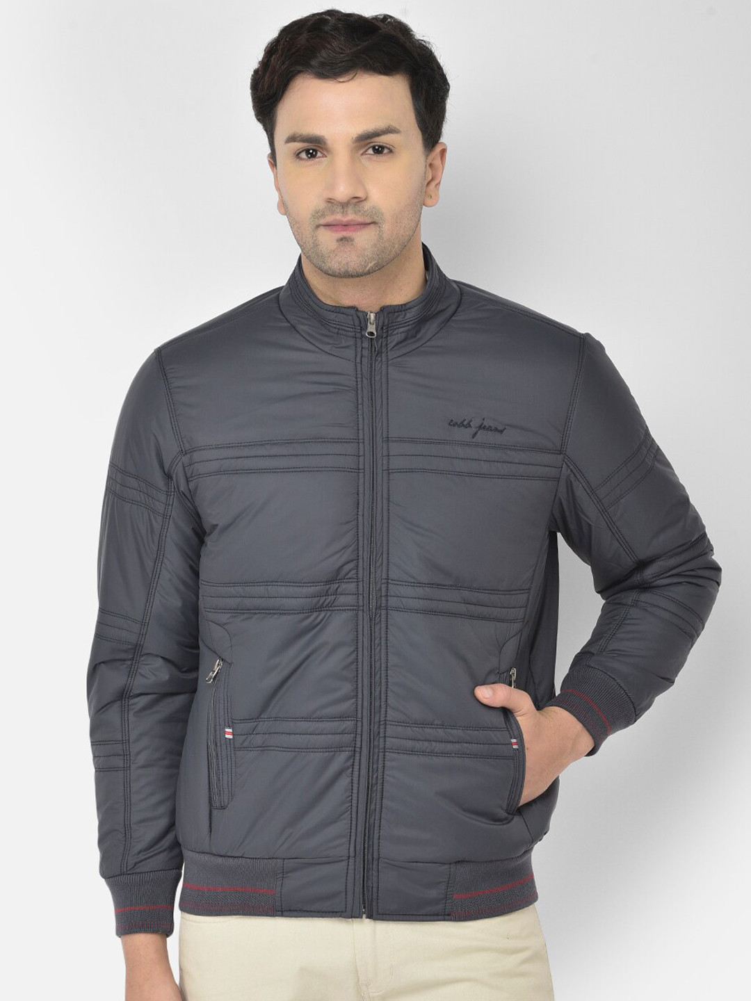 Buy COBB Men Grey Padded Jacket Jackets for Men 16644186 Myntra