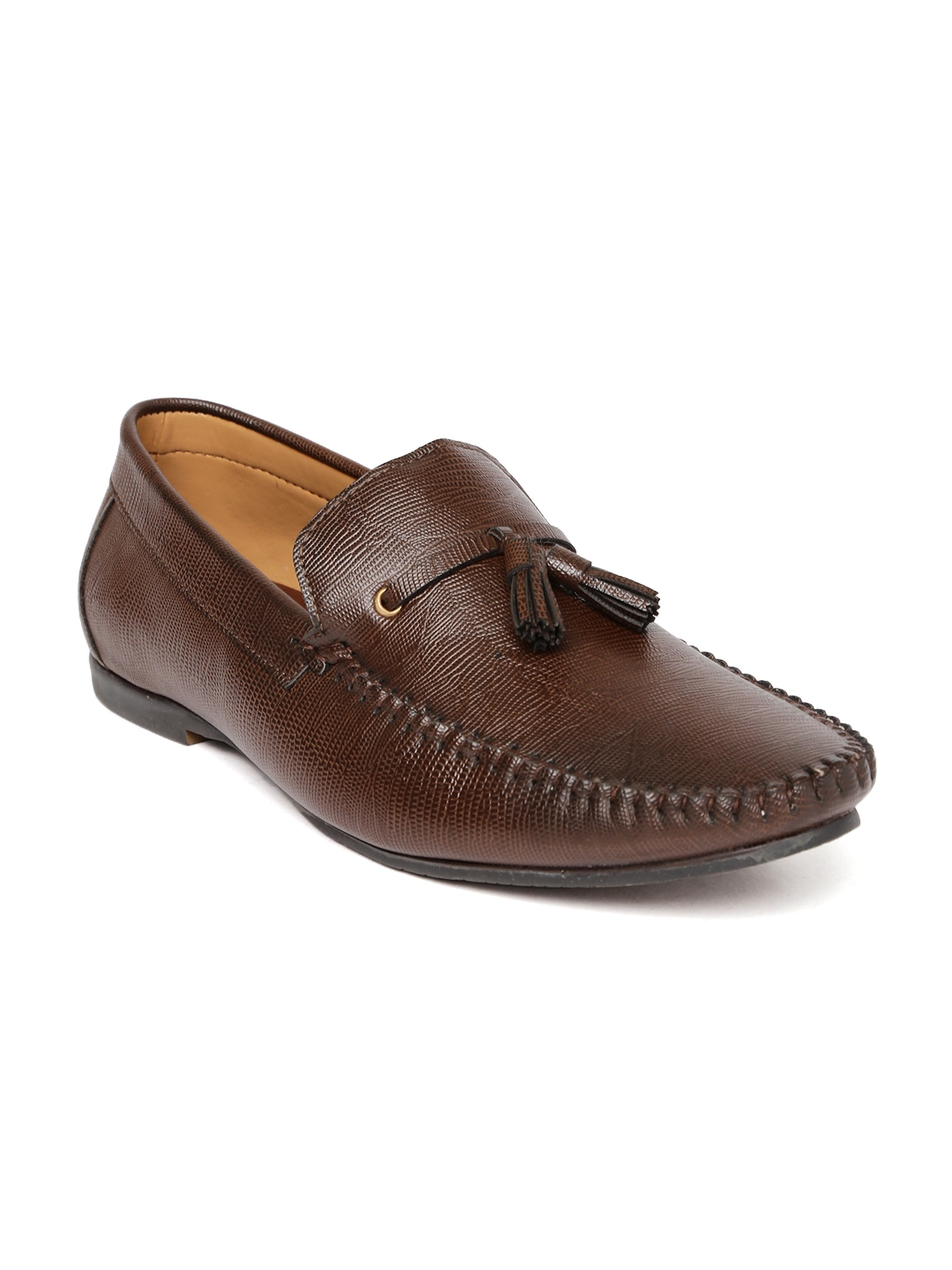 Buy San Frissco Men Brown Solid Regular Loafers - Casual Shoes for Men ...