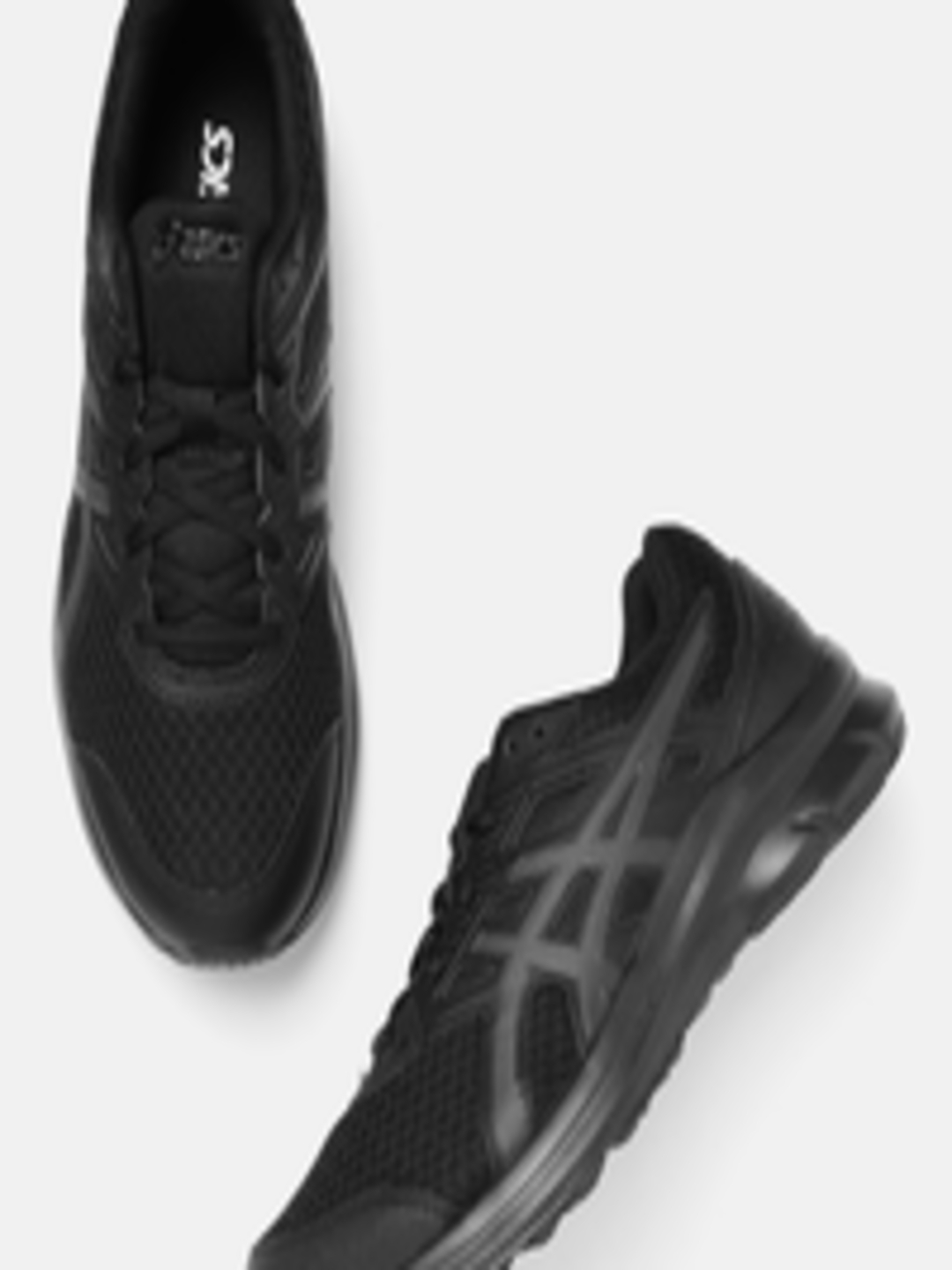 Buy ASICS Men Black Recent SW 12 Woven Design Running Shoes - Sports ...