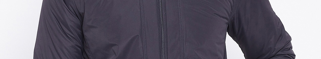 Buy Spirit Men Blue Solid Mock Collar Insulator Padded Jacket - Jackets ...